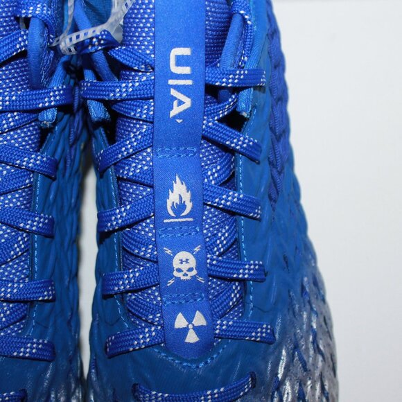 Under Armour UA Spotlight 4 MC Royal Blue Football Cleats Men's Size 10.5 RARE - Picture 3 of 6